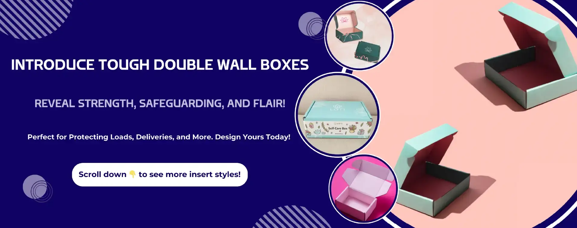 double wall lid boxes