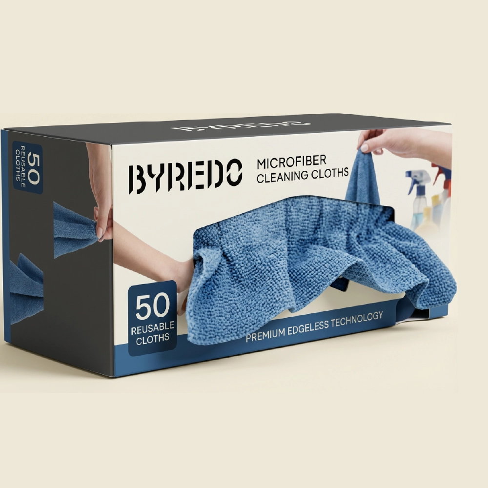 Microfiber Cleaning Cloth Packaging Boxes