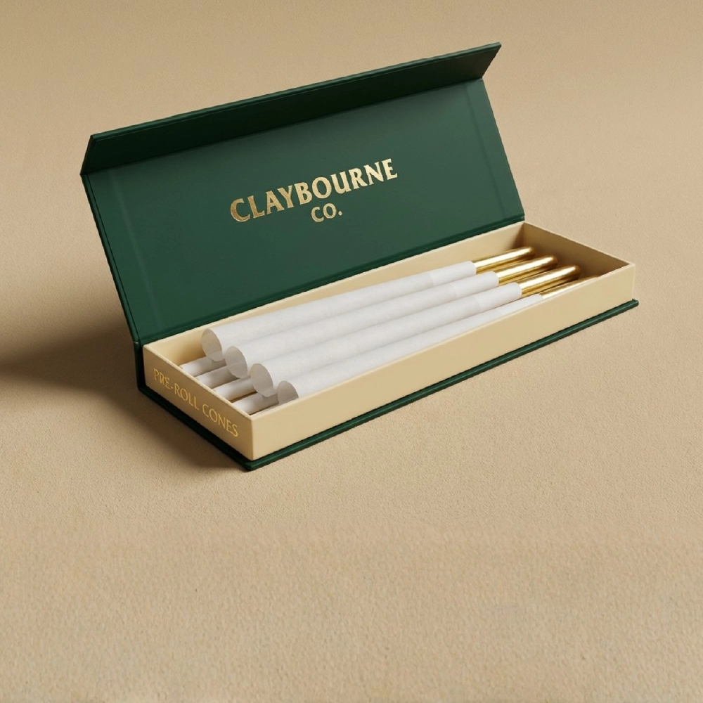 Pre Roll Cigarette Cone Packaging Boxes