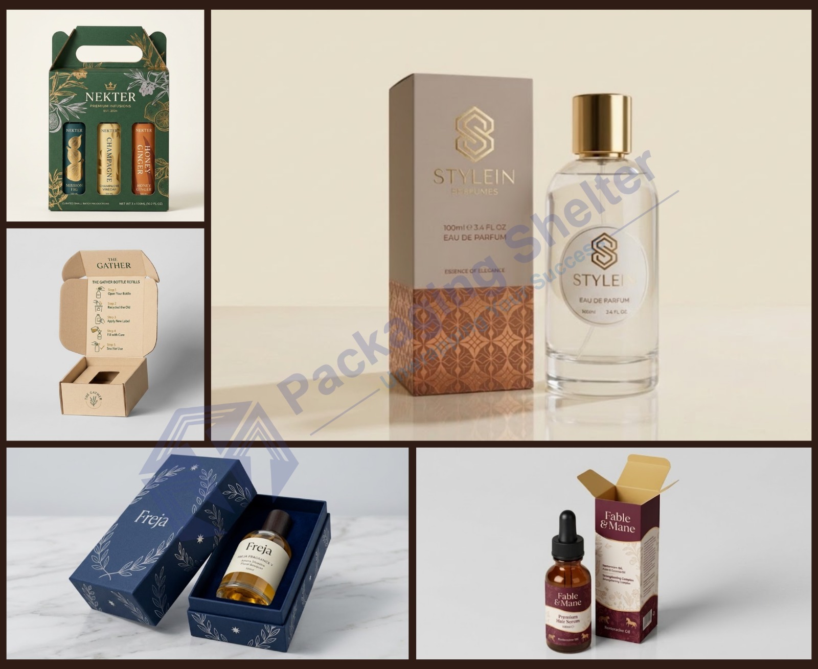 Custom 100ml Bottle Packaging